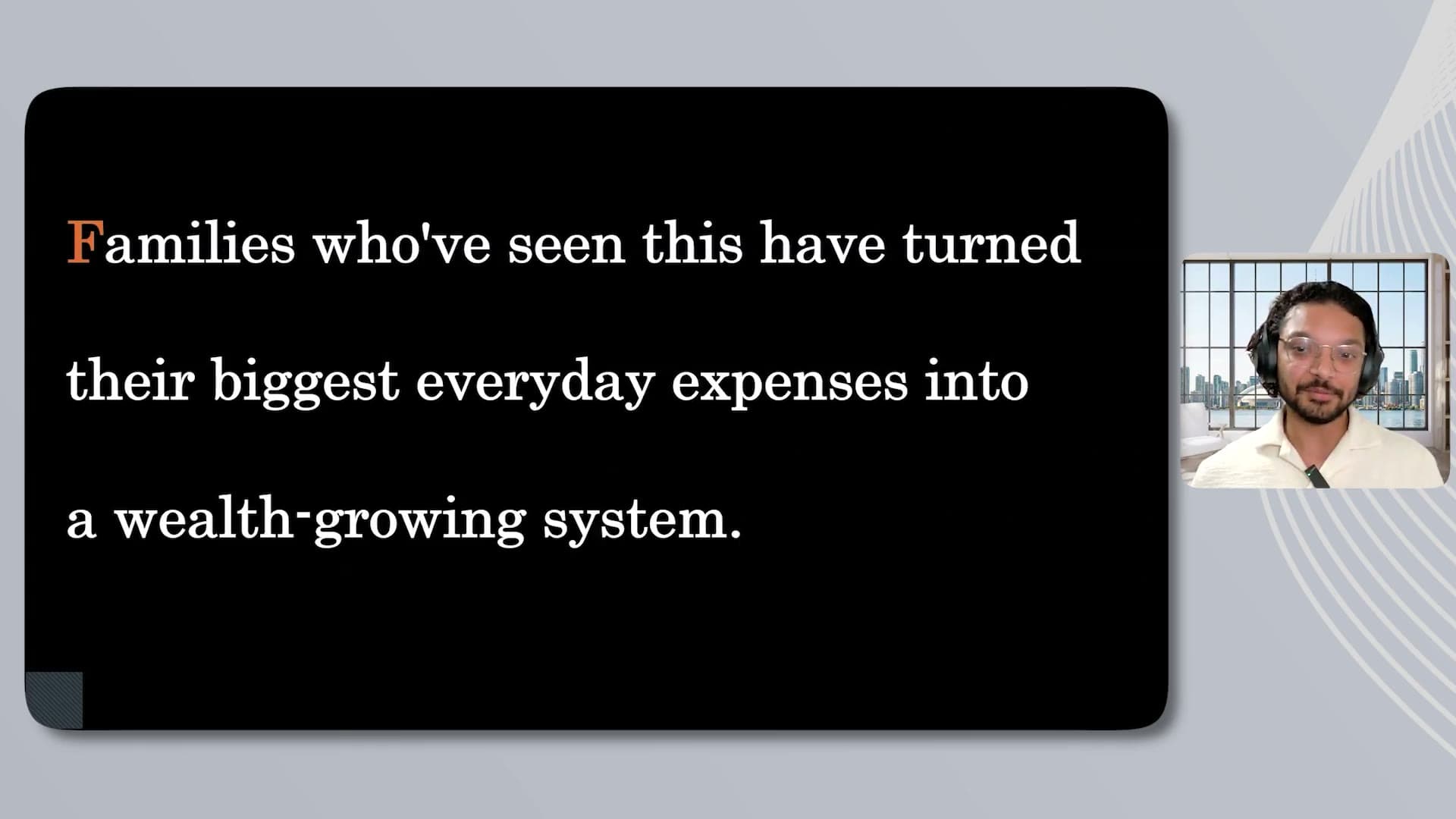 How to Turn Everyday Expenses Into A Wealth Growing Asset JL28/26